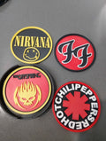 Nirvana, Foo Fighter, Red Hot Chilli Peppers, The Offspring drink coasters