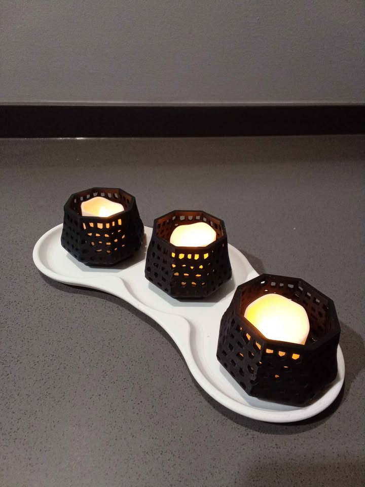 Candle holder set of 3