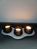 Candle holder set of 3