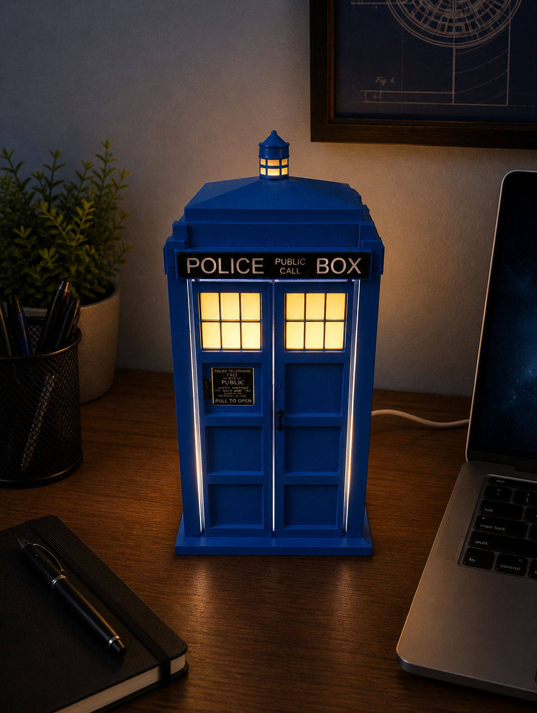 Dr Who Tardis lamp