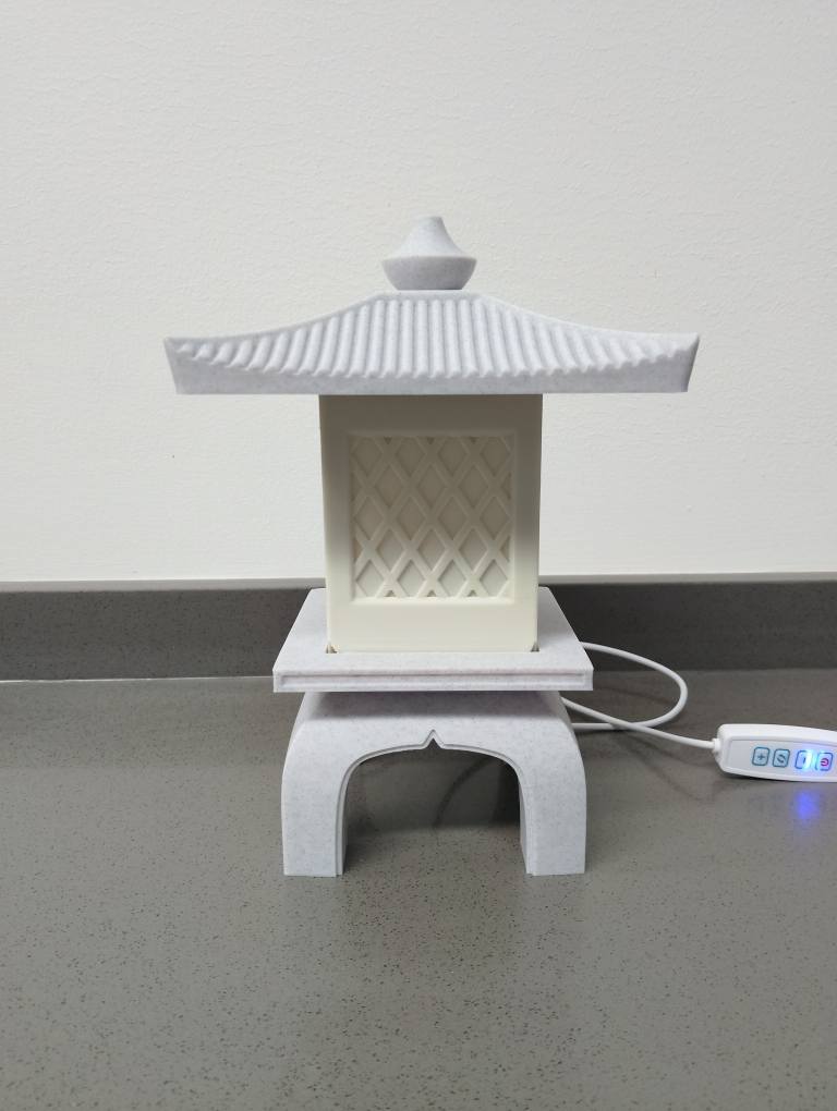 Marble look Japanese style lamp, night light, mood light
