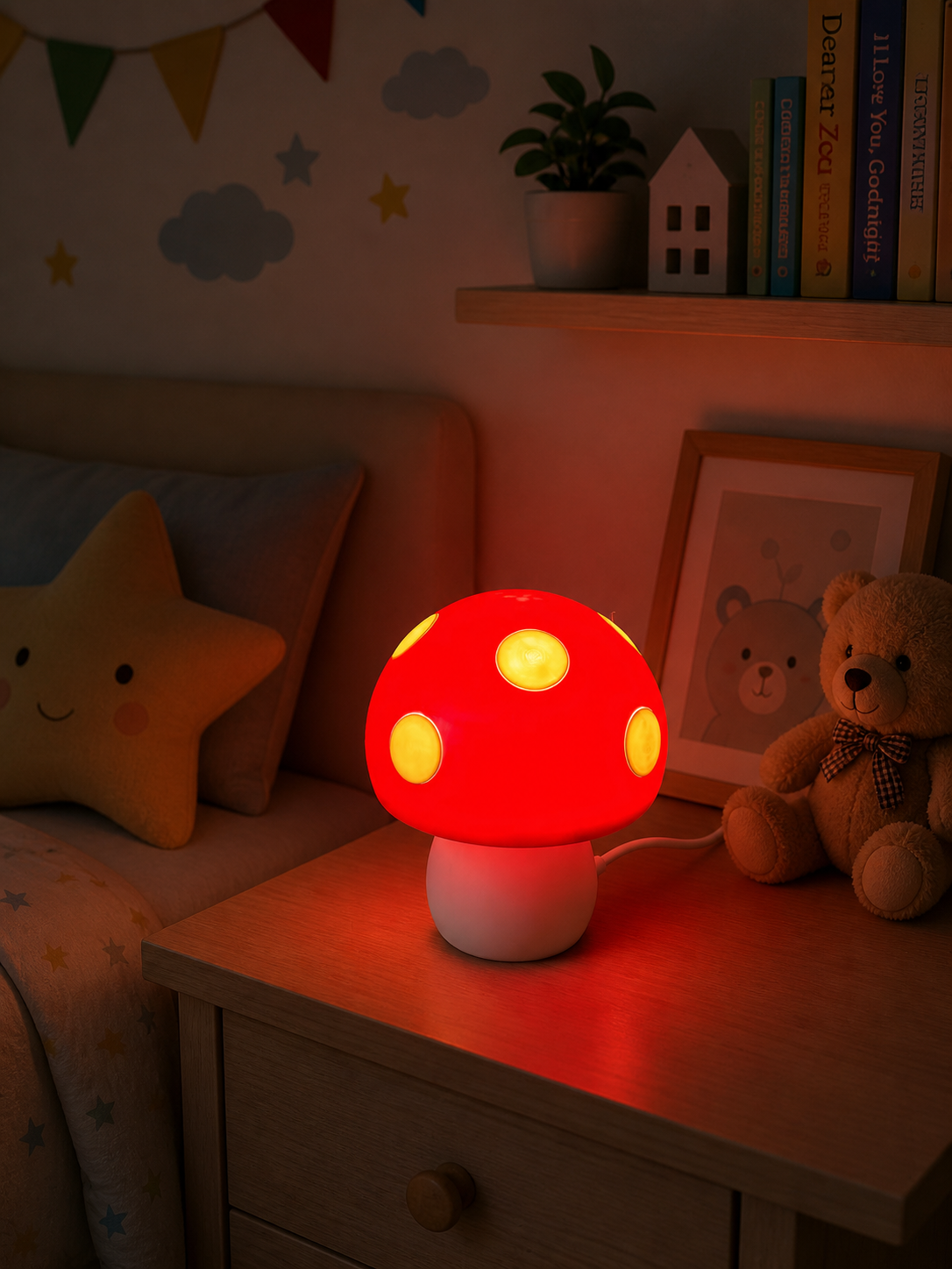 Mushroom lamp, night light, mood light